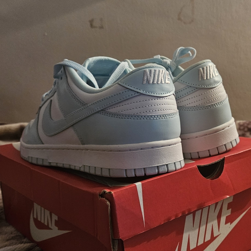 Nike Men's Sneakers - Light Blue and White - Picture 4 of 8